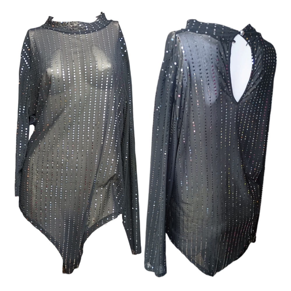 Fashion sexy mesh Bodysuit